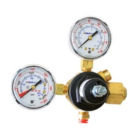 Dedenbear CO2 Regulator Adjustable Regulator With Dual Gauges DE-ABR