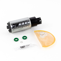 Deatsch Werks DW300C series 340lph compact fuel pump without mounting clips w/ Install Kit for Civic 06-11