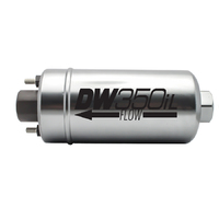Deatsch Werks DW350iL 350lph in-line external fuel pump with mounting brackets