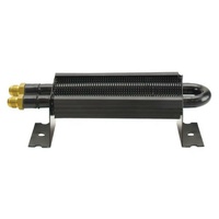 Derale Compact Fluid Cooler -6AN Inlets. 8-1/8" L x 2-3/4" H x 1-7/8" W DP13310