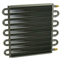Derale Series 7000 Tube & Fin Cooler -6AN 13-1/2"W x 12-5/8"H x 3/4"D DP13318