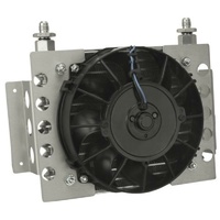 Derale Universal Atomic-Cool Remote Mount Fluid Cooler with Fan DP13750