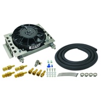 Derale Universal Atomic-Cool Remote Mount Transmission Cooler Kit with Fan