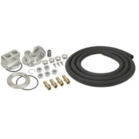 Derale Universal Single Mount Ports Up Universal Oil Filter Relocation Kit