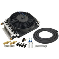 Derale Electra-Cool Remote Transmission Cooler Kit 16 Pass 11-1/2"x 15-3/4" x 5"