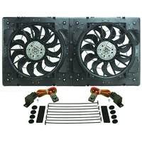 Derale Dual Fan & Shroud Kit 4000 cfm 12" Electric Fans 31-3/8"x15-3/4"x3-1/4"