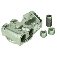 Derale Standard Series Filter Mount Single Mount Side Ports 3/4"-16 Filter 1/2"