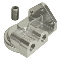 Derale Standard Series Filter Mount Single Right Hand Mount 3/4"-16 Filter 3/8"