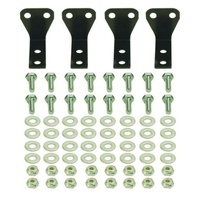 Derale Aluminium Cooler Bracket Kit 4 Mounting Brackets DP50020