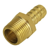 Derale Straight NPT Hose Barb Fitting 1/2" NPT Male x 1/2" Barb DP98103