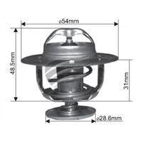 Dayco Thermostat for Nissan Urvan 5/1987 - 9/1993 2.7L 4 cyl 8V OHV Diesel Inj. Diesel E24 TD27