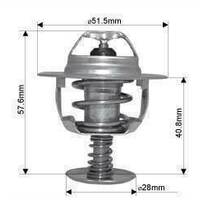 Dayco Thermostat (inc Seal) for Mazda CX-7 10/2009 - 1/2012 2.2L 4 cyl 16V DOHC DTFI Diesel ER 127kW R2T