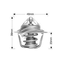 Dayco Thermostat for Volkswagen Passat 2/1974 - 11/1975 1.3L 4 cyl 8V SOHC Carb 44kW ZA