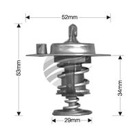 Dayco Thermostat for Honda Accord 12/1997 - 5/2003 2.3L 4 cyl 16V SOHC VTEC MPFI VTi CG5 110kW F23Z2