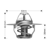 Dayco Thermostat for Chrysler Valiant 3/1969 - 5/1970 5.2L V8 OHV Carb VF 157kW 318ci