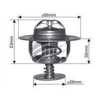 Dayco Thermostat for Toyota Chaser 8/1990 - 9/1992 2.5L 6 cyl 24V DOHC MPFI JX81 134kW 1JZ-GE Import