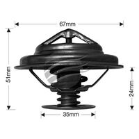 Dayco Thermostat for Jaguar XKR 5/1998 - 9/2002 4.0L V8 32V DOHC SCMPFI X100 276kW AJ27 Supercharged