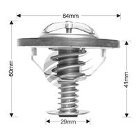 Dayco Thermostat (inc seal) for Mercedes Benz CL600 3/2000 - 2/2003 5.8L V12 36V SOHC MPFI C215 270kW M137.970