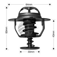 Dayco Thermostat for Ford F350 7/2001 - 10/2003 7.3L V8 16V OHV Turbo Diesel RM JU2N