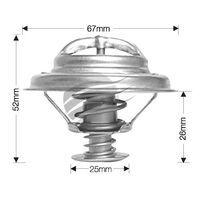 Dayco Thermostat for Citroen BX 19 10/1988 - 12/1991 1.9L 4 cyl 8V SOHC EFI DKZ