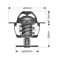 Dayco Thermostat for Hyundai Coupe FX 7/1996 - 8/1999 2.0L 4 cyl 16V DOHC MPFI RD G4GF