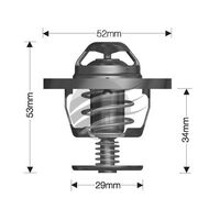 Dayco Thermostat for Daihatsu Cuore 7/2000 - 9/2003 1.0L 3 cyl 12V DOHC MPFI L700S 41kW EJ-DE