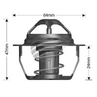 Dayco Thermostat for Nissan Patrol 12/1997 - 10/2001 4.5L 6 cyl 12V SOHC MPFI GU TB45E