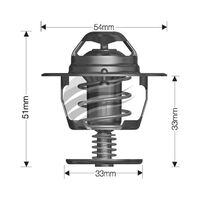 Dayco Thermostat for Ford Econovan 7/1981 - 4/1984 2.2L 4 cyl 8V OHV Diesel S2