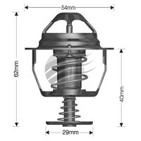 Dayco Thermostat for Mazda MPV 9/1999 - 6/2002 2.5L V6 24V DOHC MPFI LW 129kW GYDE