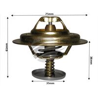 Dayco Thermostat for Mitsubishi Fuso Canter 1995 - 2007 3.9L 4 cyl 8V OHV DFI Diesel FE649 4D34