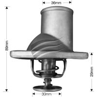 Dayco Thermostat (Housing Type inc seal) for Holden Calibra 1/1993 - 7/1995 2.0L 4 cyl 8V SOHC EFI YE C20NE