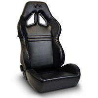 SAAS Seat Dual Recline Kombat Black PU Leather ADR Compliant E1001L
