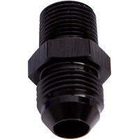 Elite Performance Male Flare -6AN To 3/8" NPT Black Male Flare To NPT Adapt E816-06-06BLK