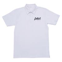 Edelbrock Equipped Polo Shirt White Cotton Men's EB-POLO-W