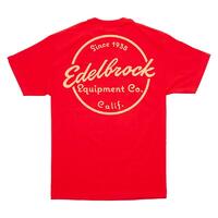 Edelbrock Since 1938 T-Shirt Red Cotton Men's EB-TSHIRT-1938R