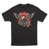 Edelbrock Crate Eagle T-Shirt Black Cotton Men's EB-TSHIRT-CRATE