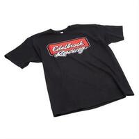 Edelbrock Racing Logo T-Shirt Black Cotton Men's EB-TSHIRT-RACE-B