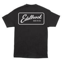 Edelbrock Made in USA T-Shirt Black Cotton Men's EB-TSHIRT-USA
