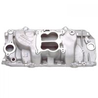 Edelbrock Intake Manifold Performer Dual Plane Aluminium Natural Spread Bore For Chevrolet 396-454 Oval Port Each EB2161