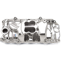 Edelbrock Intake Manifold Performer Dual Plane Aluminium Polished Spread Bore For Chevrolet 396-454 Oval PortEach EB21611