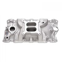 Edelbrock Intake Manifold Performer EPS Dual Plane Aluminium Natural Square Bore For Chevrolet Small Block Each EB2701