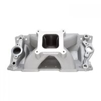 Edelbrock Intake Manifold Super Victor II Single Plane Aluminium Natural Square Bore For Chevrolet 302/327/350/400 Each EB2892
