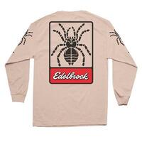 Edelbrock T-Shirt Long Sleeve Cotton Tan Tarantula! Men's 3X-Large Each EB289300