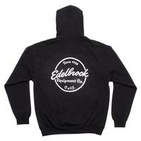 Edelbrock Sweatshirt Since 1938 Hooded Zip-up Cotton Polyester Black Since 1938 Logo Men's Large Each EB289306