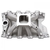 Edelbrock Intake Manifold Victor Jr Single Plane Carbureted Square Bore Aluminium Natural VN Heads For Holden Each EB2894