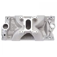 Edelbrock Intake Manifold Victor Jr. Single Plane Aluminium Natural 2-Barrel For Chevrolet Small Block Each EB2901