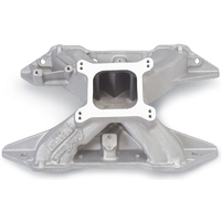 Edelbrock Intake Manifold Torker Single Plane Aluminium Natural Square Bore Mopar 361/383/400 Each EB3010