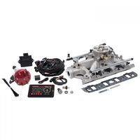 Edelbrock Fuel Injection System Pro-Flo 4 Self-Learning Sequential Multi-Port Satin 450 HP Max With Tablet Small Block For Ford Kit EB35930