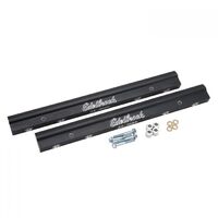 Edelbrock Fuel Rail Kit Victor Tunnel Ram Aluminium Black Anodized Kit EB3659