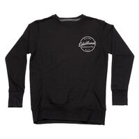 Edelbrock Sweatshirt Since 1938 Crew Neck Pullover Cotton Poly Fleece Black Since 1938 Logo Women's Small Each EB389279